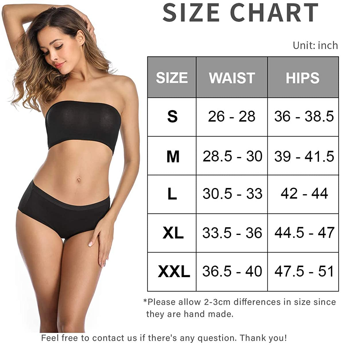 OLIKEME Womens Underwear Mid Waist Full Coverage Breathable Cotton Ladies Briefs Hipster Panties for Women Apparel & Accessories > Clothing > Underwear & Socks > Underwear OLIKEME