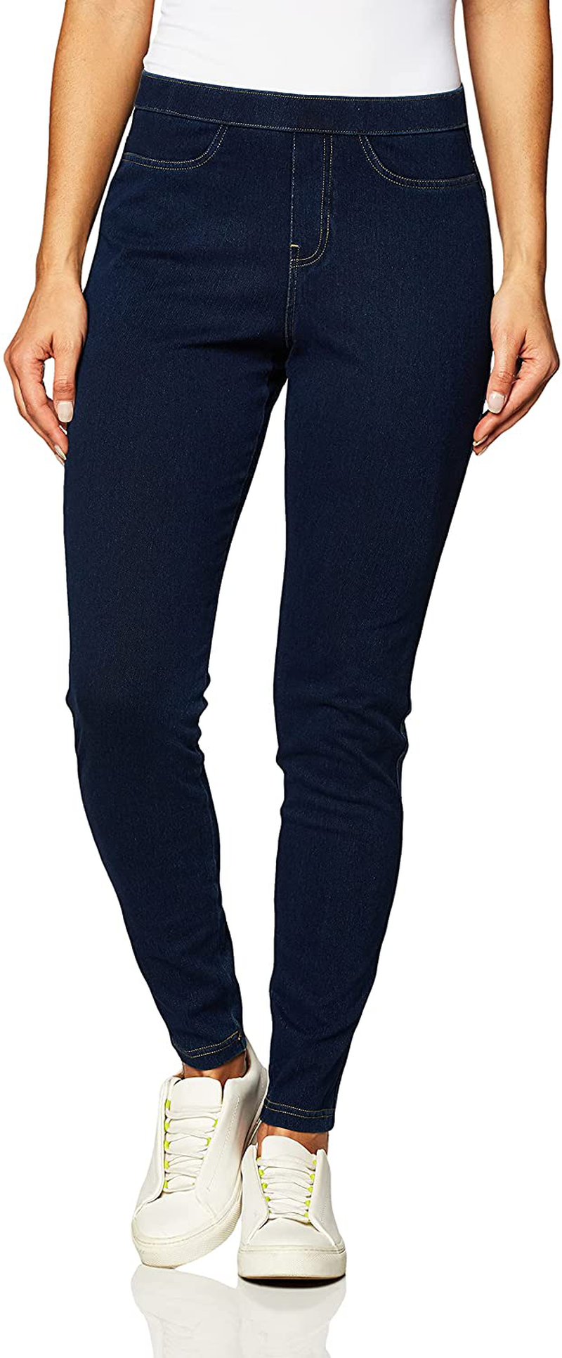 No Nonsense Women's Classic Indigo Denim Jean Leggings Apparel & Accessories > Clothing > Activewear No Nonsense Dark Denim 1X