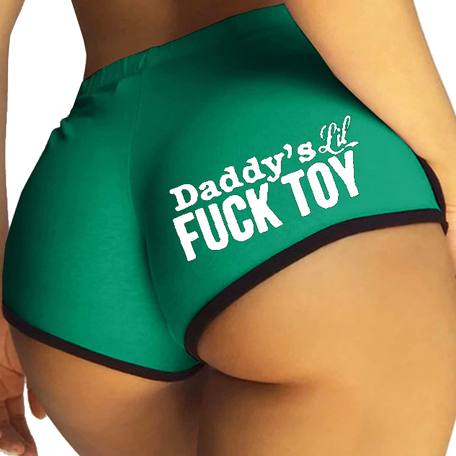 Women Regular & plus Size Yoga Booty Shorts Sexy Printed Sports Hot Pants Briefs Apparel & Accessories > Clothing > Underwear & Socks > Underwear JOINFUN Style-1-green Medium