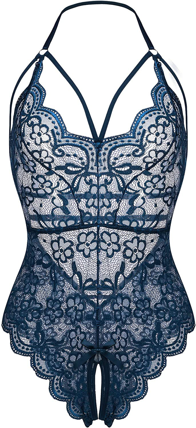 LOLLO VITA Women Lingerie Lace Bodysuit One Piece Babydoll Teddy Chemise Sleepwear Apparel & Accessories > Clothing > Underwear & Socks > Lingerie LOLLO VITA Green XX-Large