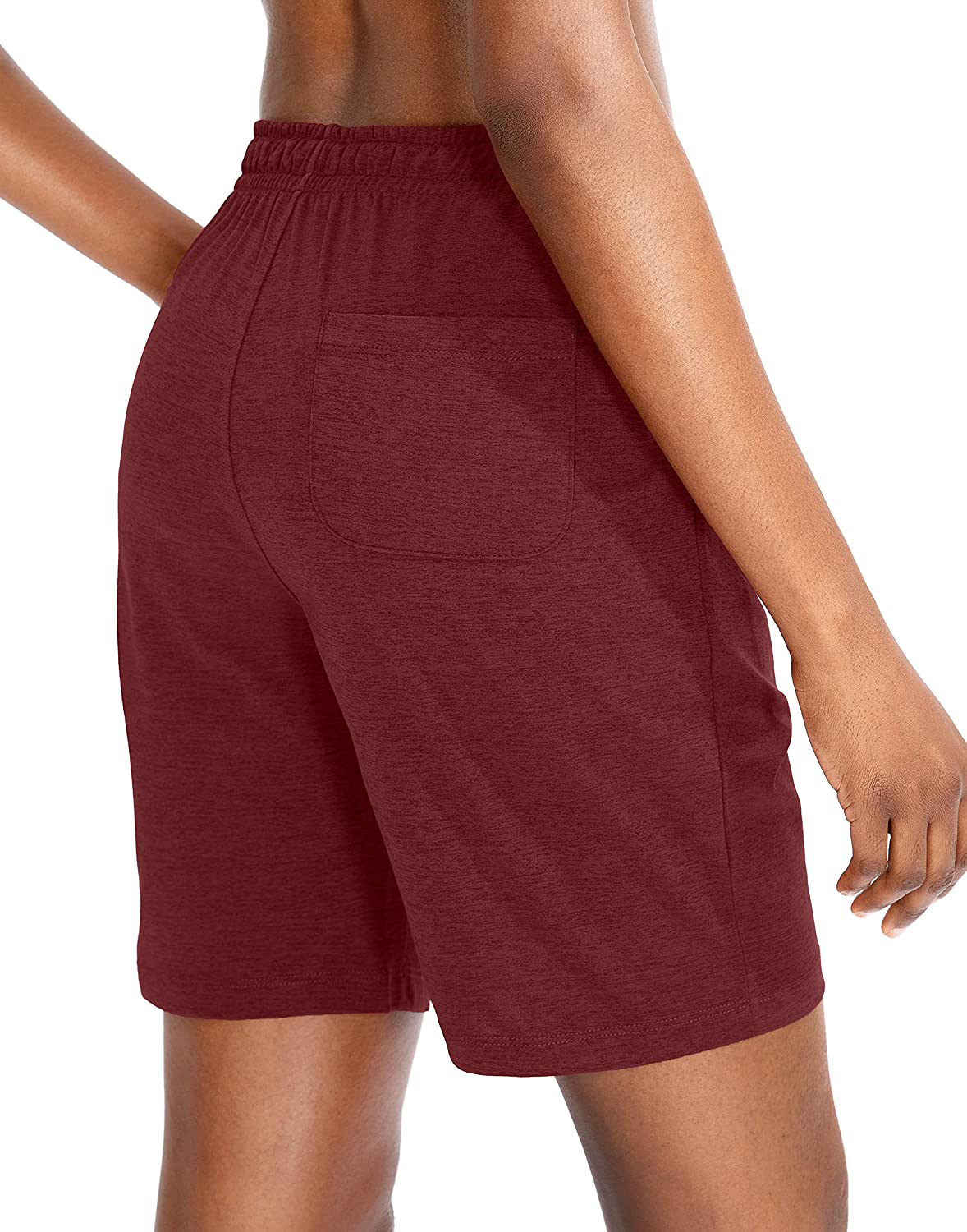 G Gradual Women'S Bermuda Shorts Jersey Shorts with Deep Pockets 7" Long Shorts for Women Lounge Walking Athletic Apparel & Accessories > Clothing > Shorts Kylie Max