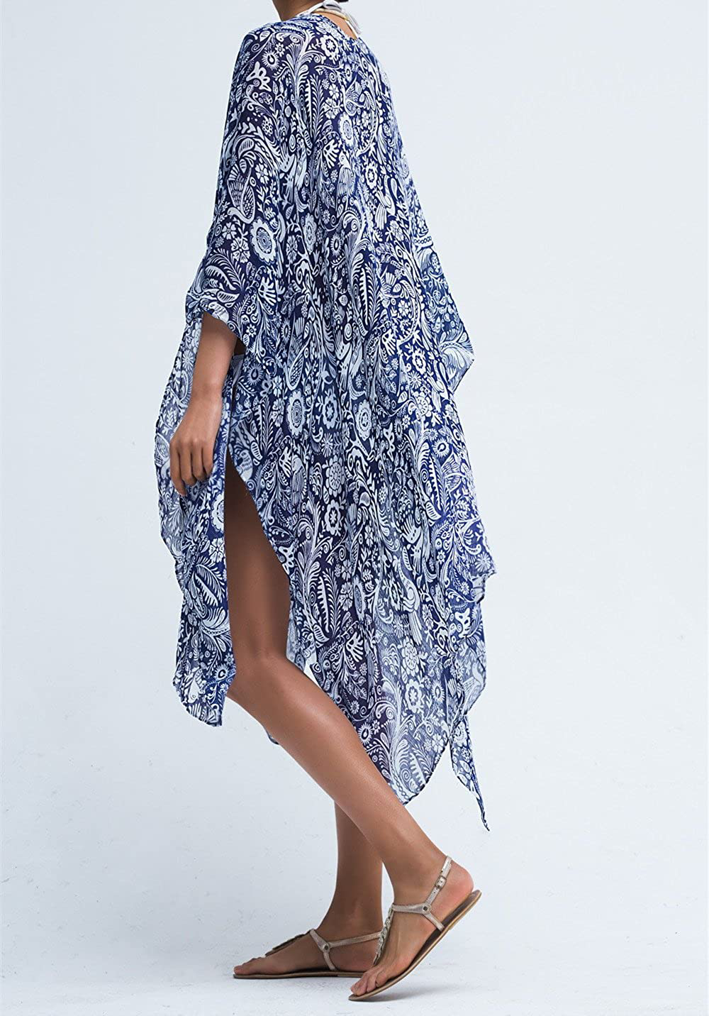 Moss Rose Women Summer Bikini Kimono Bathing Suit Cover Ups for Swimwear Apparel & Accessories > Clothing > Swimwear Kylie Max