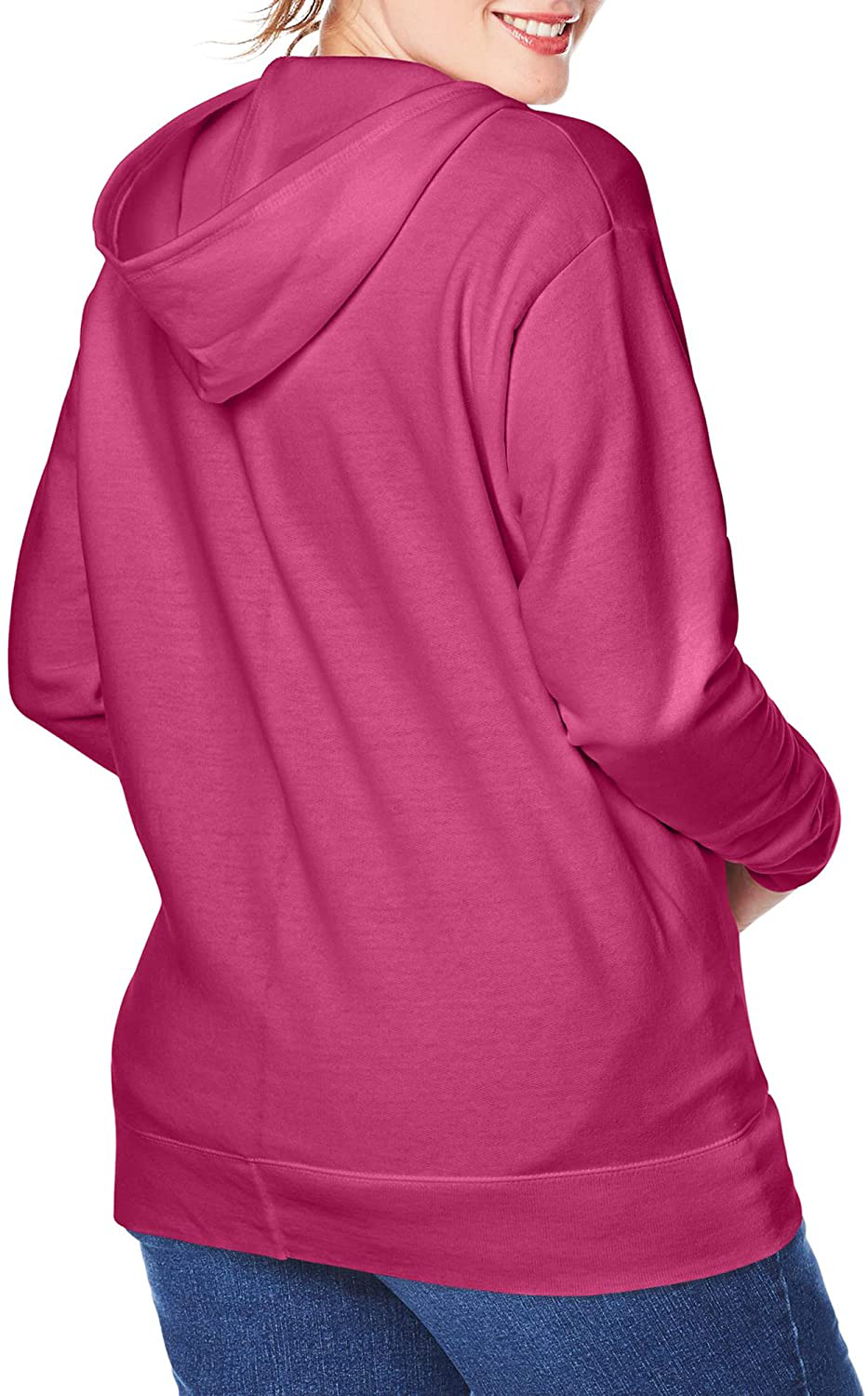 JUST MY SIZE plus Size Comfortsoft Ecosmart Fleece Full-Zip Women'S Hoodie Apparel & Accessories > Clothing > Activewear Kylie Max