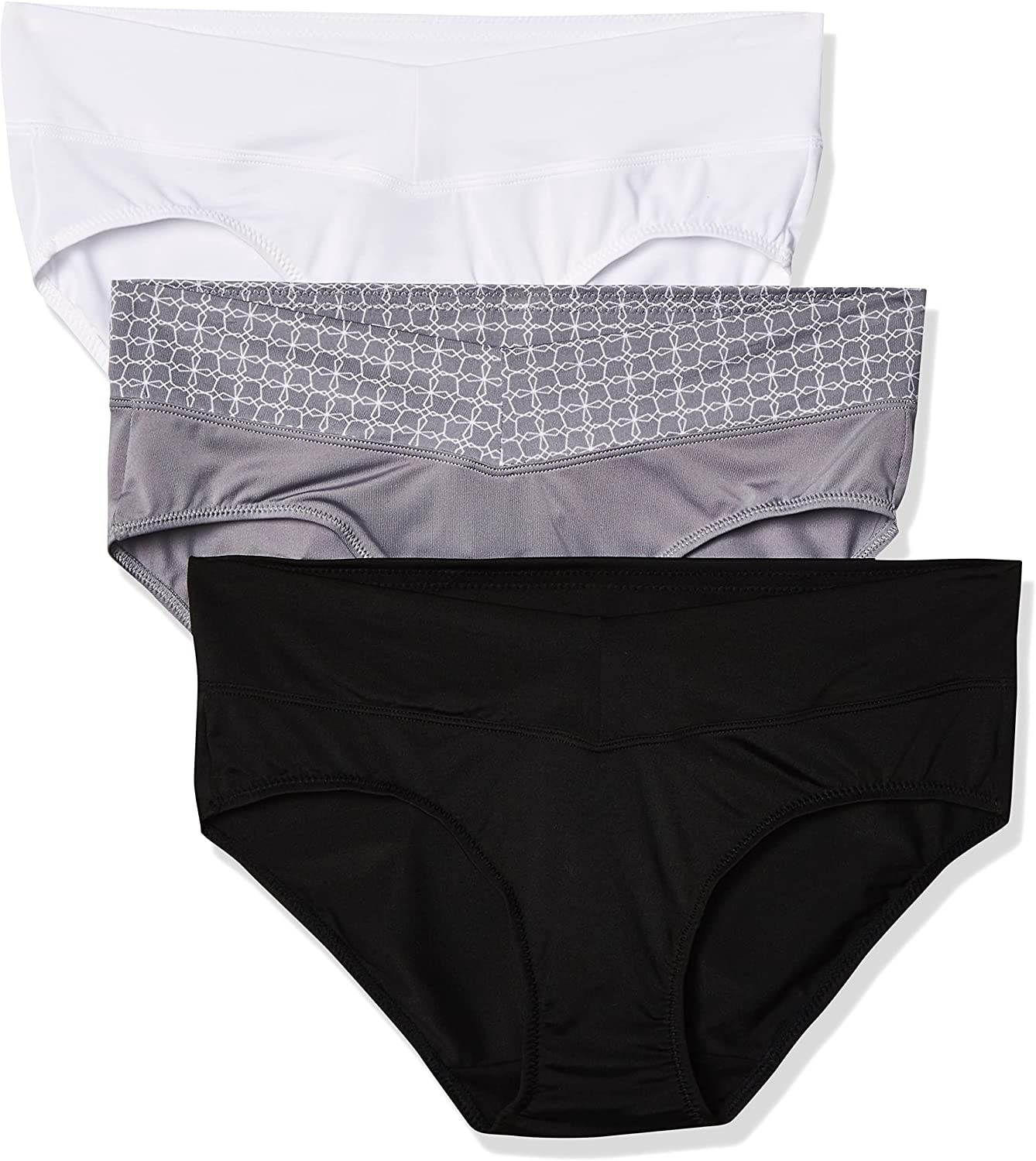 Warner'S Women'S Blissful Benefits No Muffin Top 3 Pack Hipster Panties Apparel & Accessories > Clothing > Underwear & Socks > Underwear Warner's