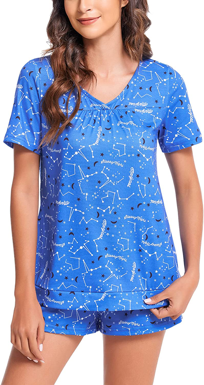 Avidlove Women'S Shorts Pajama Set Short Sleeve Sleepwear Nightwear Pjs S-XXL Apparel & Accessories > Clothing > Sleepwear & Loungewear Kylie Max