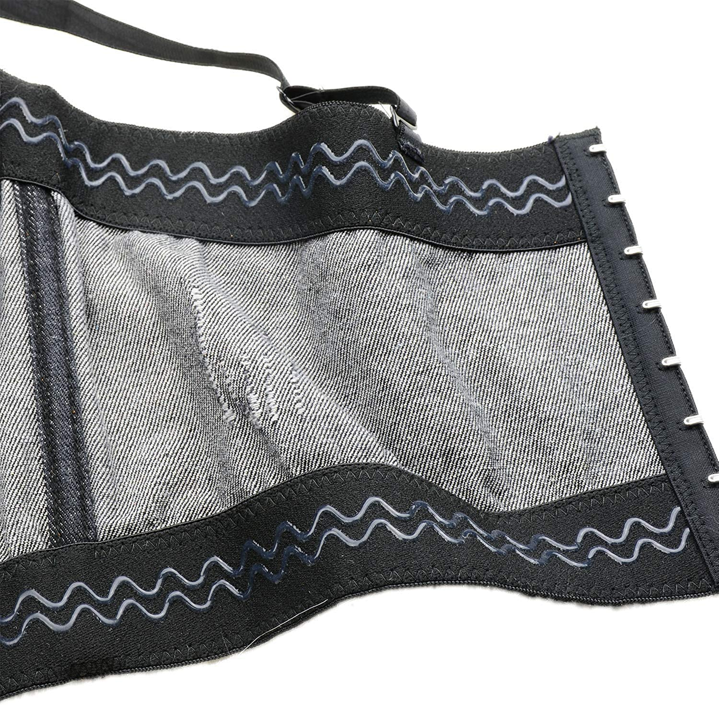 ELLACCI Women'S Denim Bustier Crop Top Jean Corset Top Bra with Detachable Straps Apparel & Accessories > Clothing > Underwear & Socks > Lingerie ELLACCI