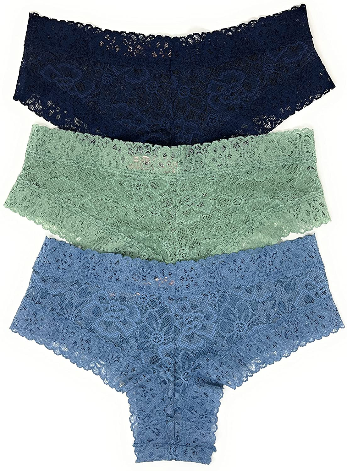 Victoria'S Secret the Lacie Cheeky Panty Set of 3 Apparel & Accessories > Clothing > Underwear & Socks > Underwear Victoria's Secret