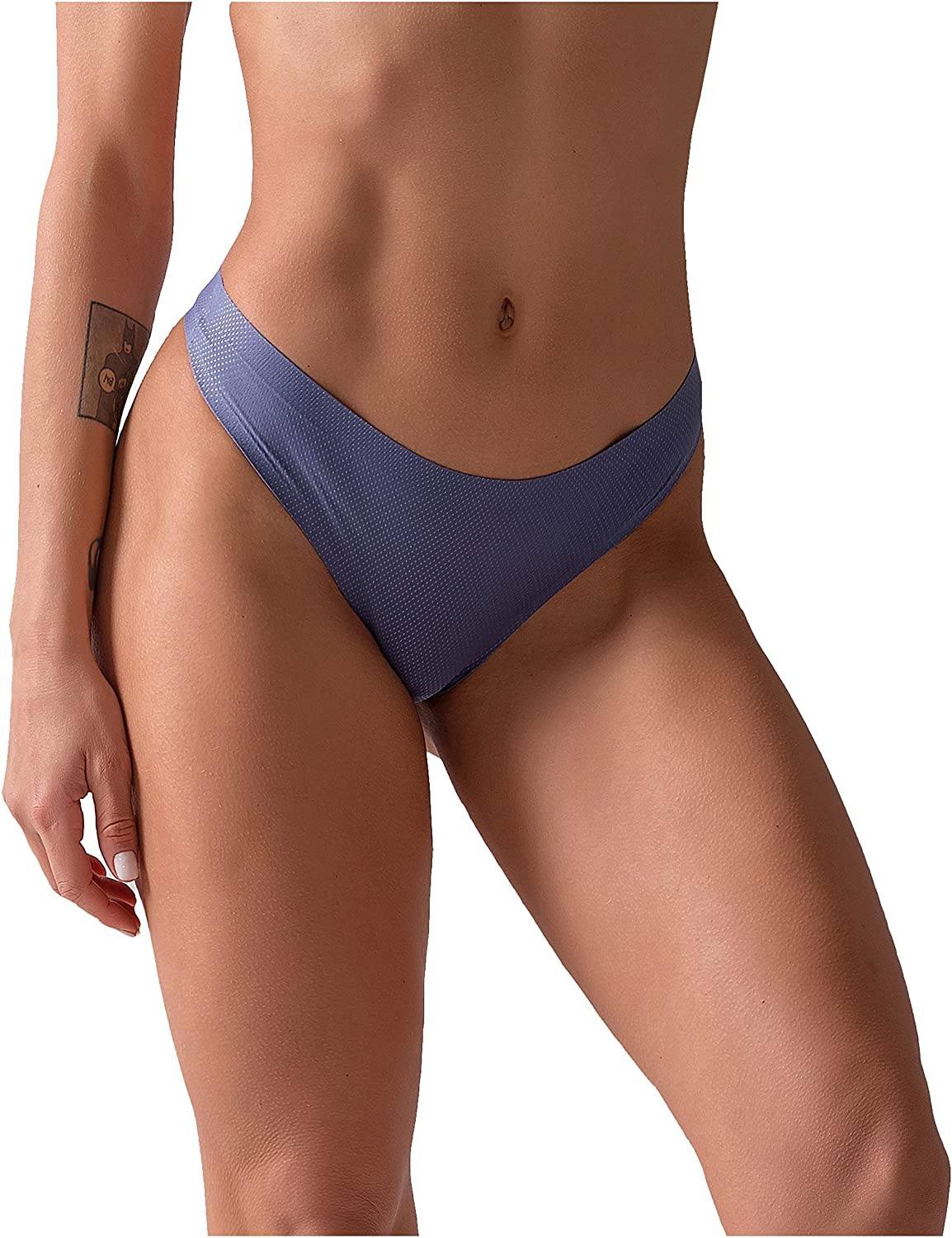 CRISAN Seamless Thongs for Women Nylon No Show Thong Underwear Women 6 Pack Apparel & Accessories > Clothing > Underwear & Socks > Underwear CRISAN