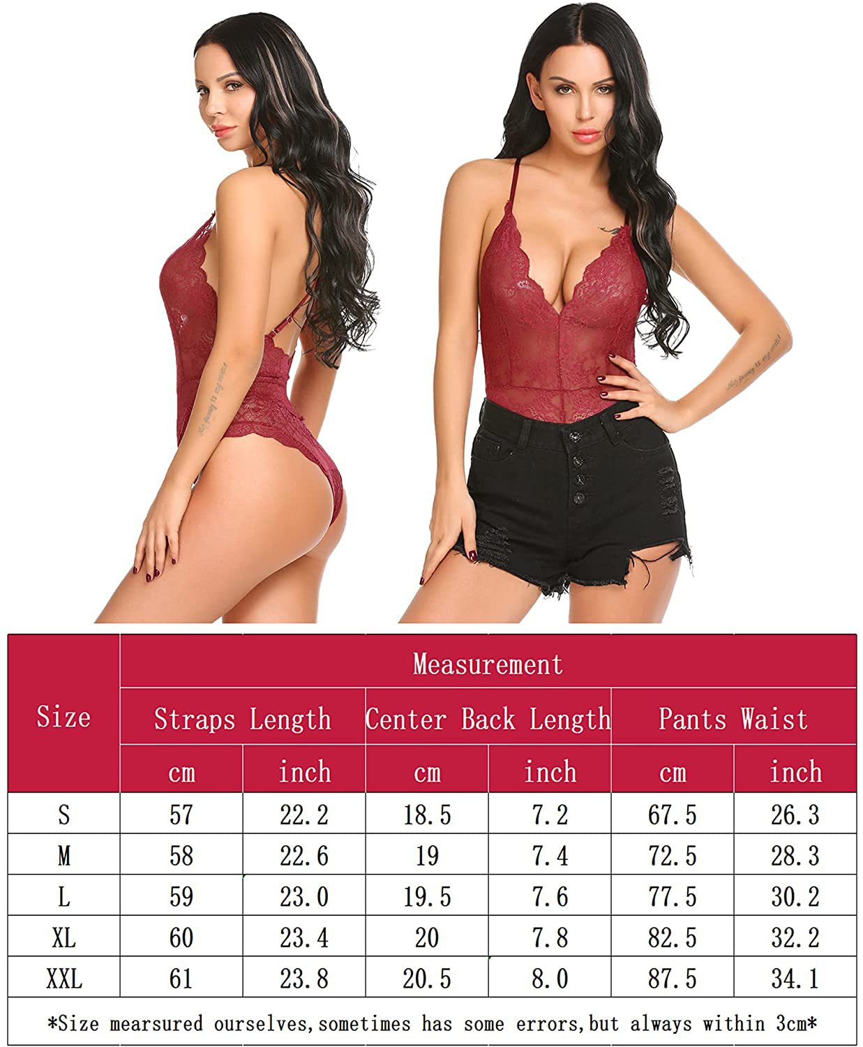 Avidlove Women Teddy Lingerie One Piece Babydoll Mini Bodysuit Apparel & Accessories > Clothing > Underwear & Socks > Lingerie Avidlove