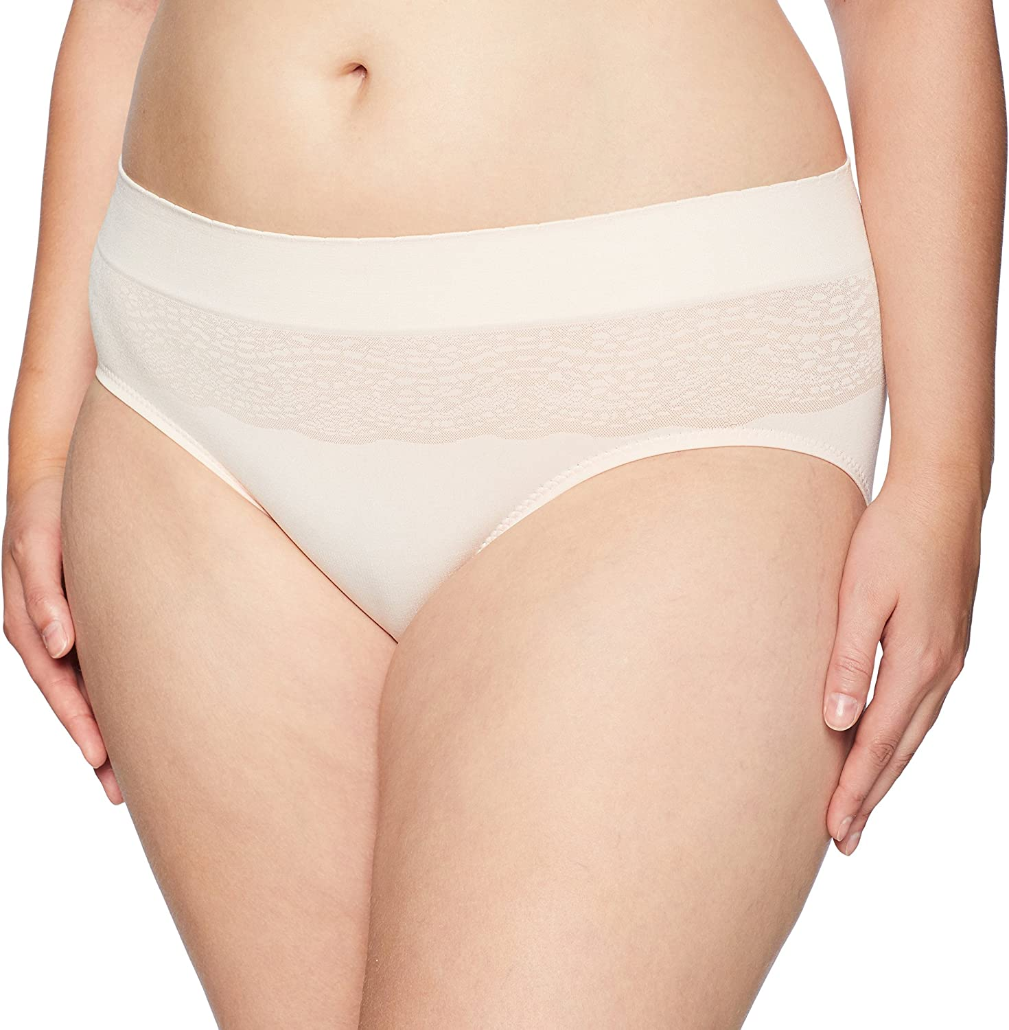 Warner'S Cloud 9 Seamless Hipster Apparel & Accessories > Clothing > Underwear & Socks > Underwear Warner's Rosewater Large