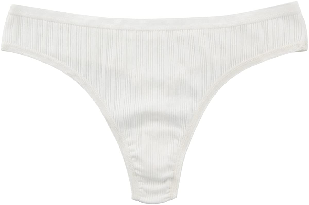 Knitlord 6 Pack Women'S Thongs Underwear Cotton Breathable Panties Hipster Bikini Apparel & Accessories > Clothing > Underwear & Socks > Underwear KNITLORD