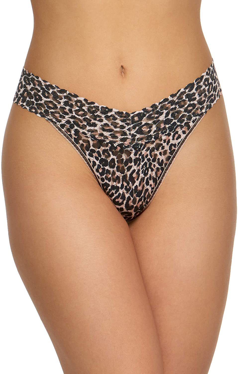 hanky panky, Signature Lace Original Rise Thong, One Size (4-14) Apparel & Accessories > Clothing > Underwear & Socks > Underwear hanky panky Leopard One Size