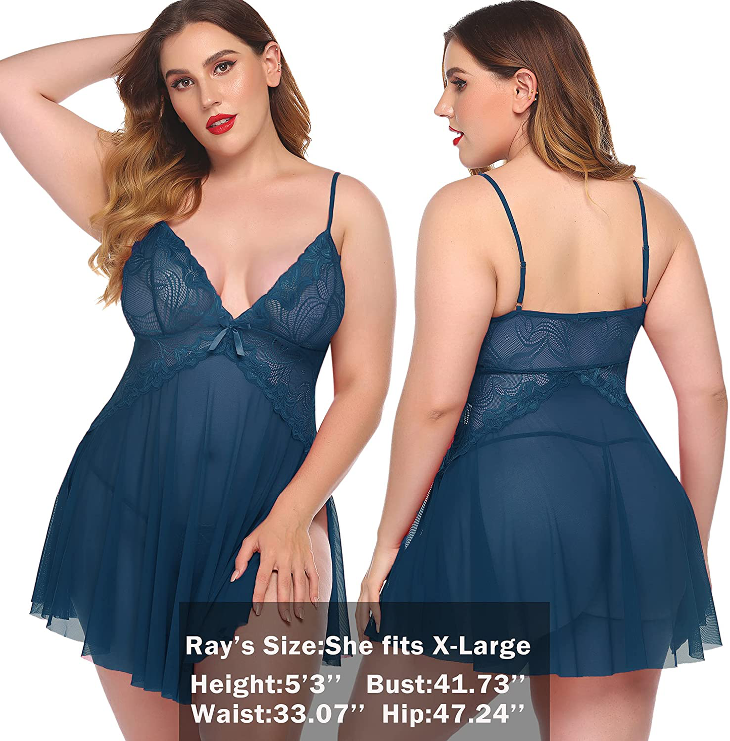 Avidlove Women Lace Lingerie Babydoll Sexy Chemise Exotic Nightgowns Bridal Nightdress Apparel & Accessories > Clothing > Dresses Kylie Max