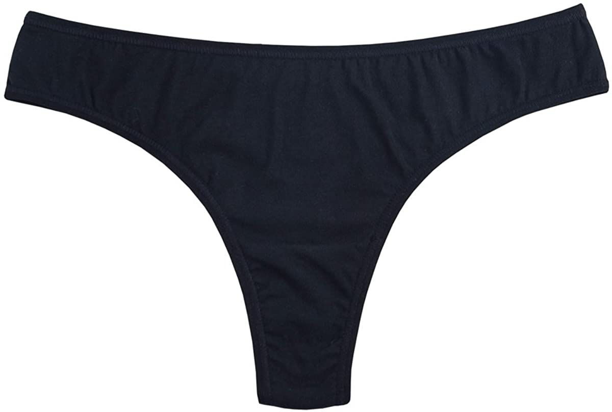 Knitlord 6 Pack Women's Thongs Underwear Cotton Breathable Panties Hipster Bikini Apparel & Accessories > Clothing > Underwear & Socks > Underwear KNITLORD