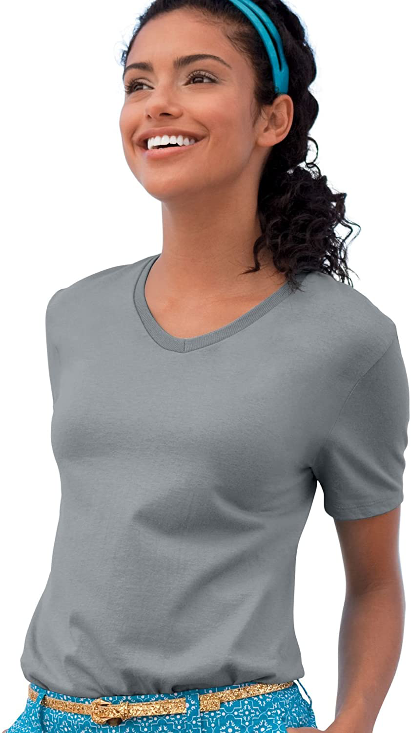 Hanes Women'S Relaxed Fit Comfortsoft V-Neck T-Shirt Apparel & Accessories > Clothing > Activewear Kylie Max