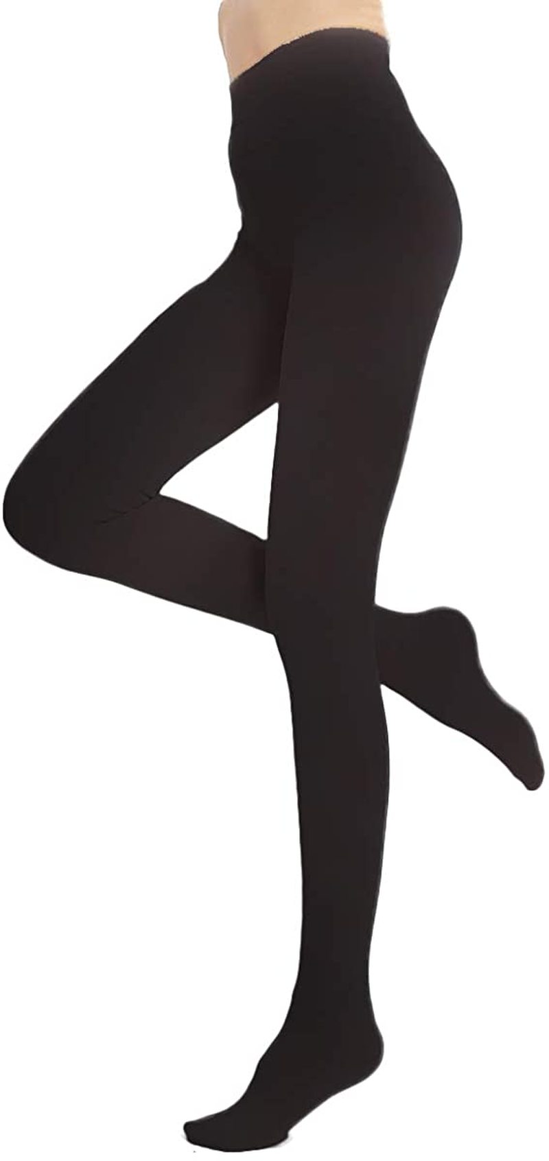 Blostirno Women'S Fleece Lined Tights Thermal Pantyhose Leggings Apparel & Accessories > Clothing > Underwear & Socks > Shapewear Blostirno Black Footed Small-Medium