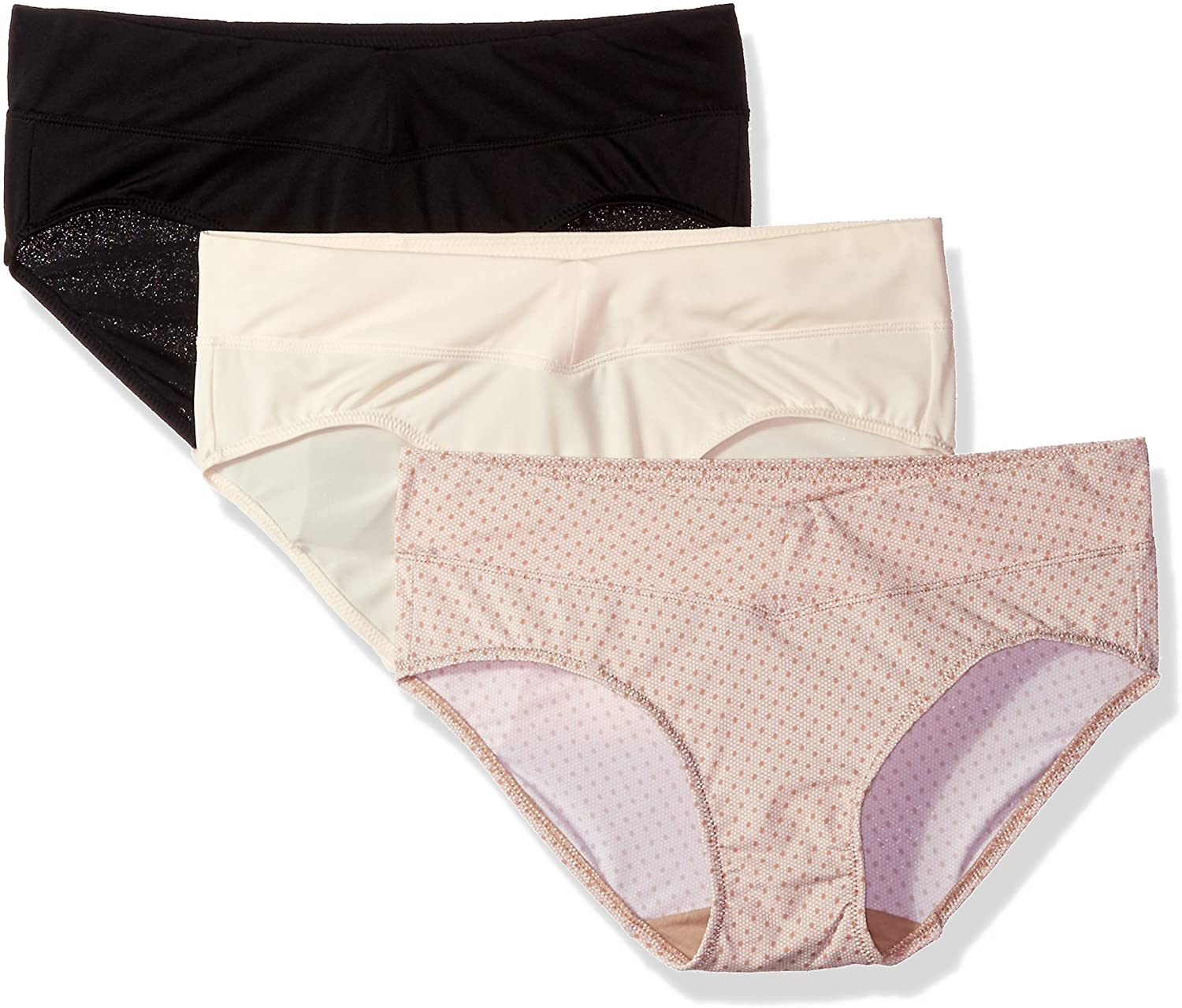 Warner'S Women'S Blissful Benefits No Muffin Top 3 Pack Hipster Panties Apparel & Accessories > Clothing > Underwear & Socks > Underwear Warner's