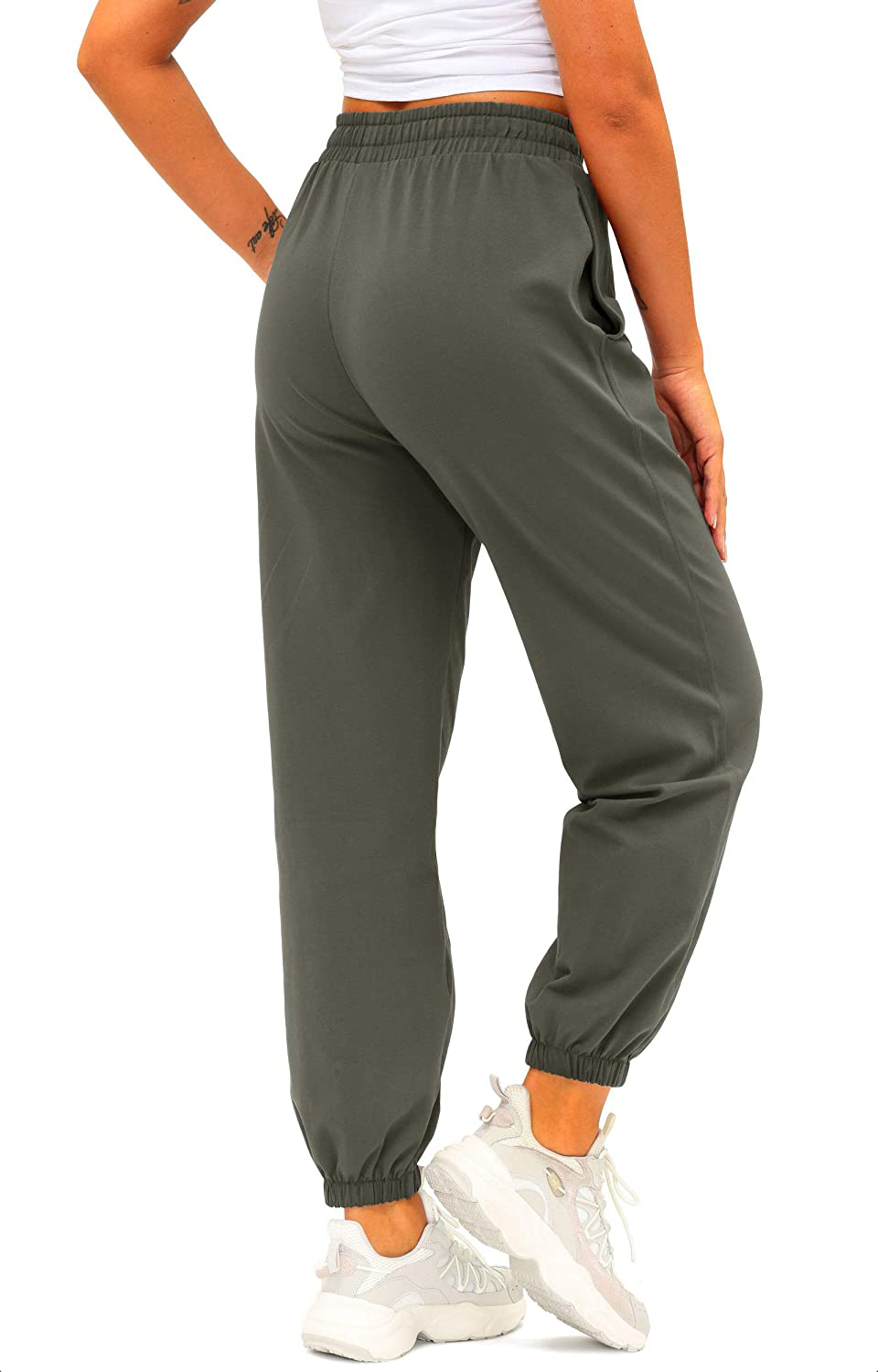 Women'S Cotton Sweatpants High Waisted Pants with Pockets Athletic Fit Joggers for Women Lounge,Jogging Apparel & Accessories > Clothing > Activewear Kylie Max