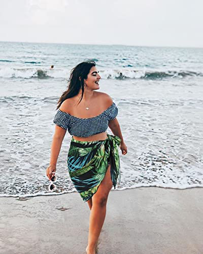 Swimsuit Coverups for Women Sarong Beach Bikini Wrap Sheer Short Skirt Chiffon Scarf for Swimwear Apparel & Accessories > Clothing > Swimwear Kylie Max