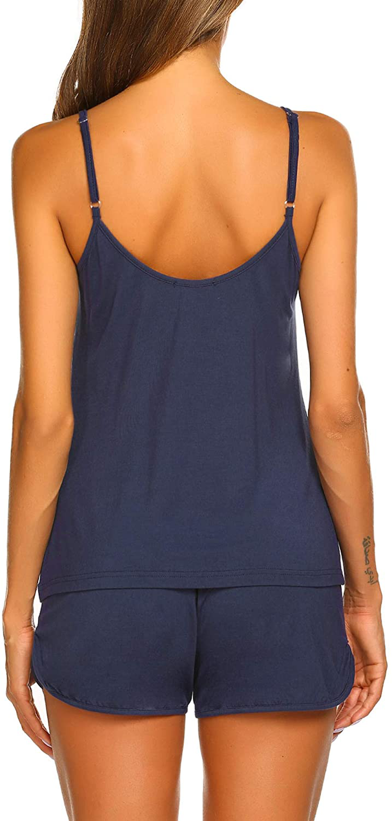 Ekouaer Women'S Shorts Pajama Set Cami Tank Strap Top with Shorts Sleepwear Sets Cami Pjs Set with Short Apparel & Accessories > Clothing > Sleepwear & Loungewear Kylie Max