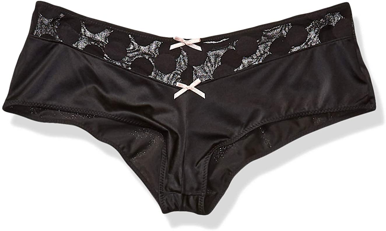 Maidenform Women'S Sexy Must Have Cheeky Hipster Apparel & Accessories > Clothing > Underwear & Socks > Underwear Maidenform Black W/Black Medium