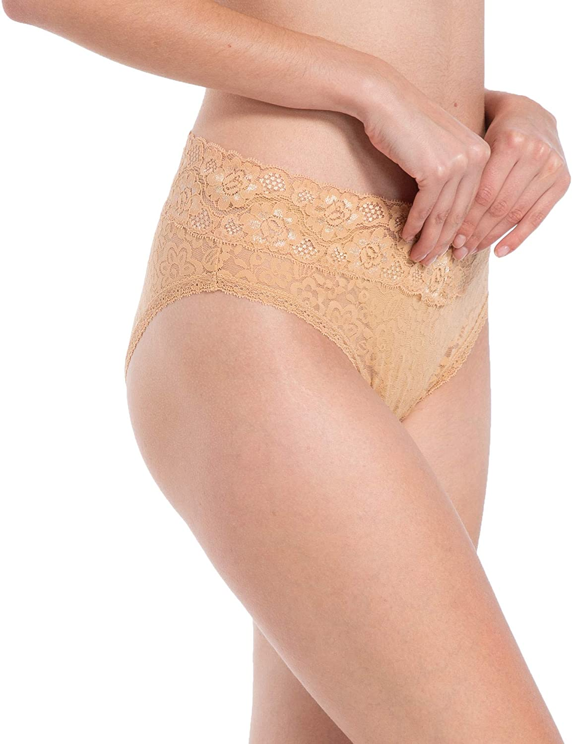 GAREDOB Pack of 8 Women'S Lace Cheeky Hipster Panty, Assorted Different Lace Pattern & Colors Apparel & Accessories > Clothing > Underwear & Socks > Underwear GAREDOB