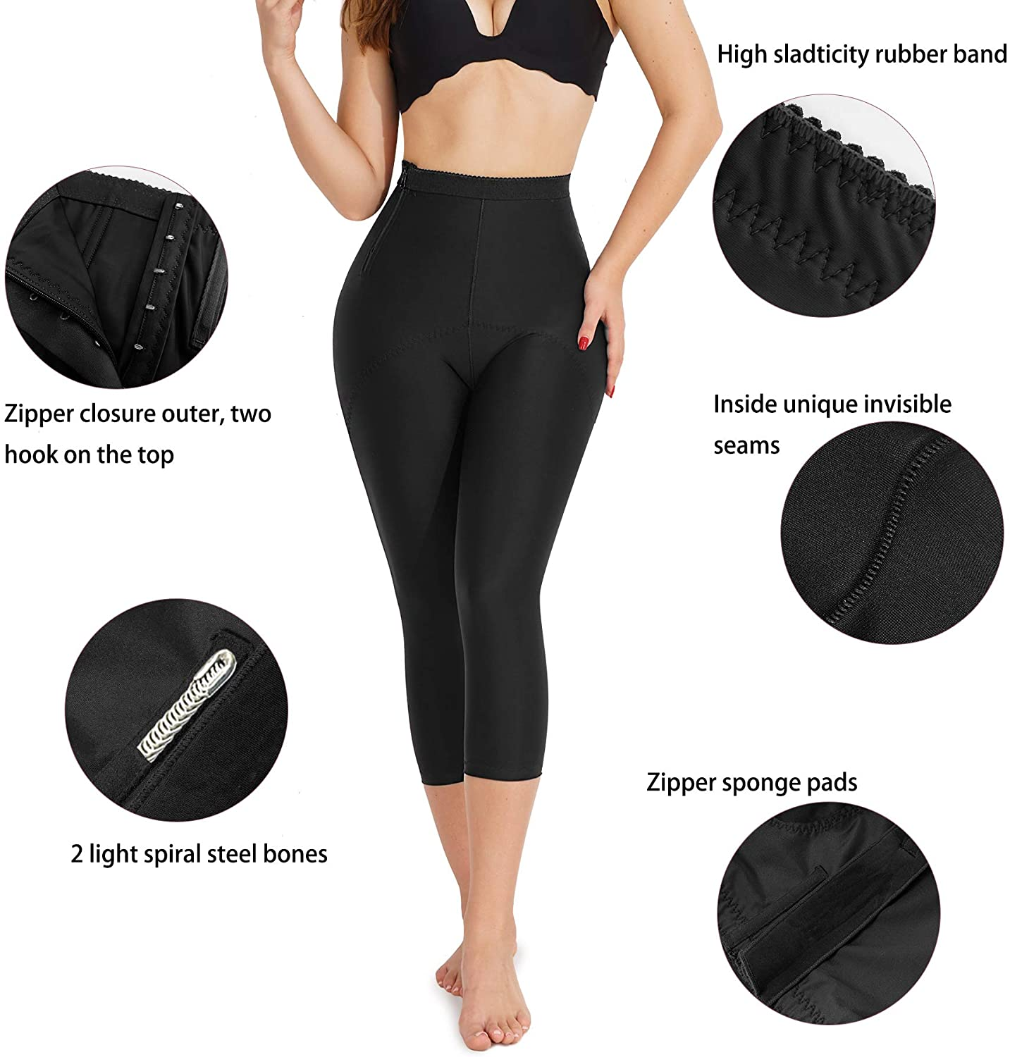 Gotoly Women Hi-Waist Butt Lifter Thigh Slimmer Panties Waist Trainer Shapewear Tummy Control Body Shaper Shorts Apparel & Accessories > Clothing > Underwear & Socks > Shapewear Gotoly
