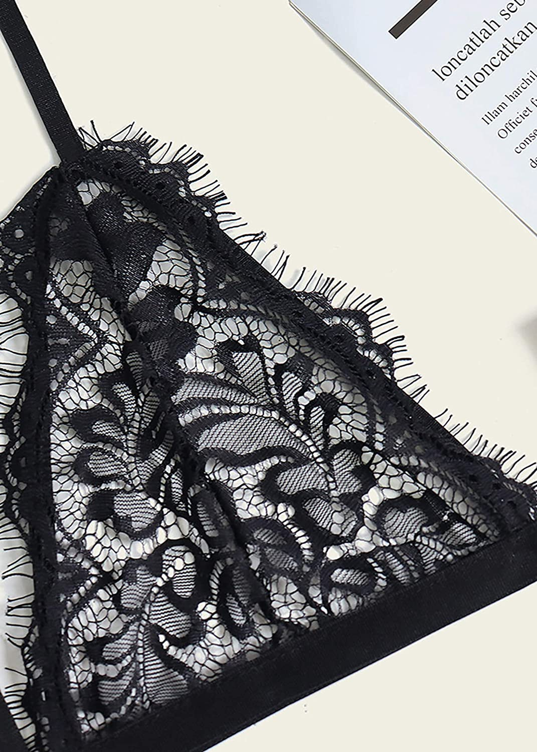 Sofia'S Choice Women'S 3 Piece Lingerie Set with Garter Belt Sexy Bra and Panty Sets Apparel & Accessories > Clothing > Underwear & Socks > Lingerie SOFIA'S CHOICE