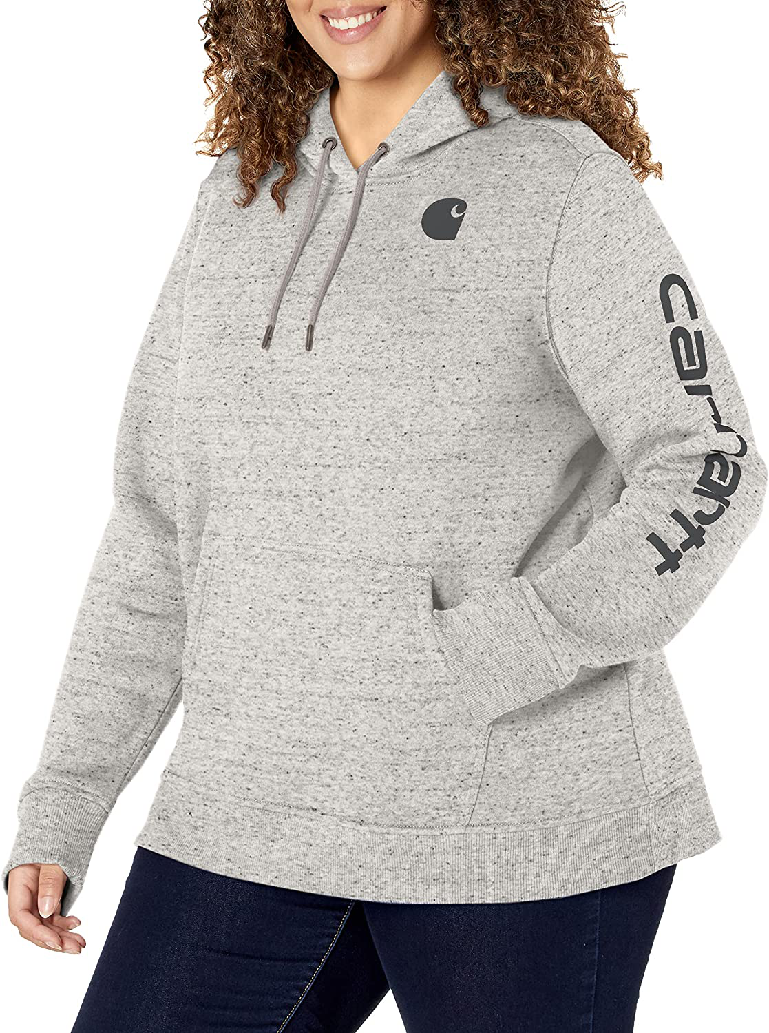 Carhartt Women'S Clarksburg Graphic Sleeve Pullover Sweatshirt (Regular and plus Sizes) Apparel & Accessories > Clothing > Activewear Kylie Max