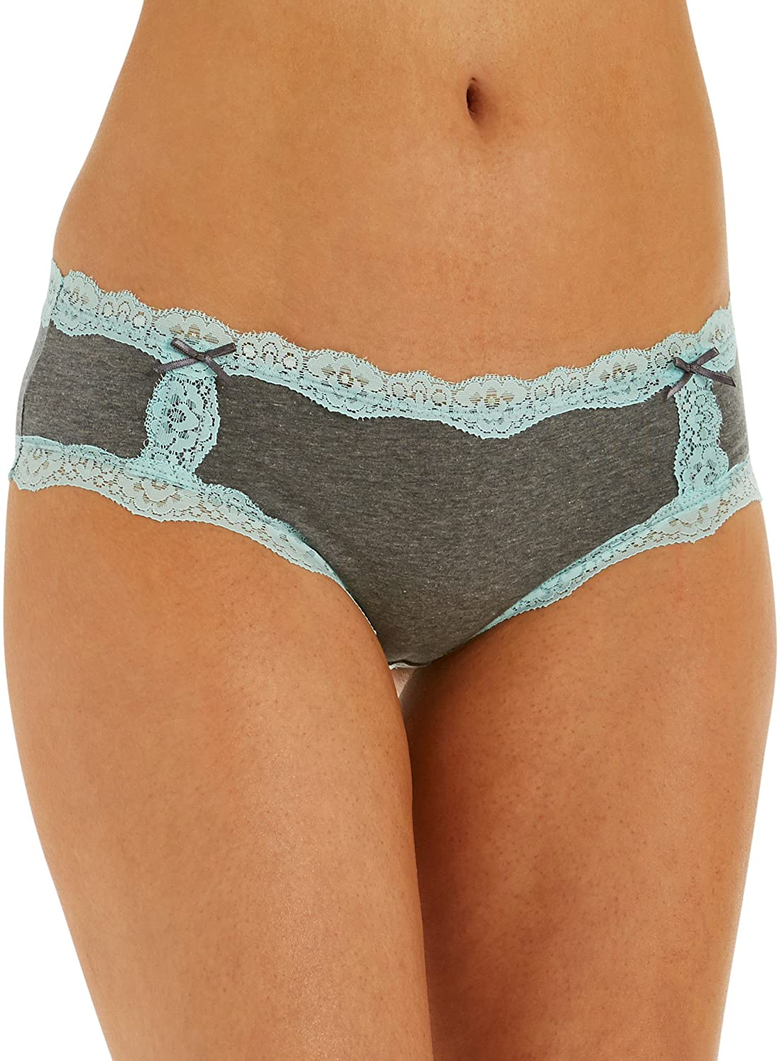 Free to Live 6 Pack Women'S All over Lace Panties - Colorful Trim Hipster Cotton Underwear Apparel & Accessories > Clothing > Underwear & Socks > Underwear Free to Live