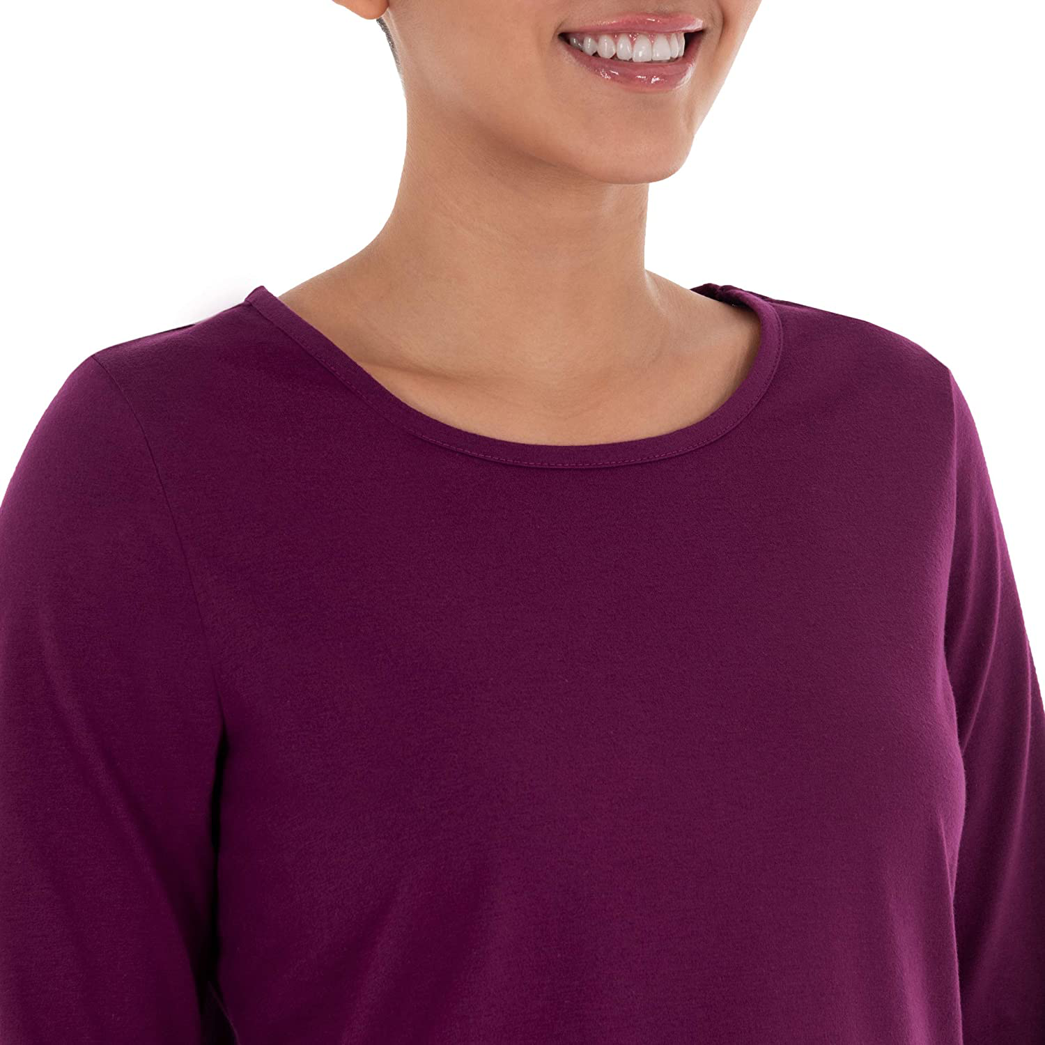 Fruit of the Loom Women's Sueded Jersey Crew Top and Fleece Pant Sleep Set Apparel & Accessories > Clothing > Sleepwear & Loungewear > Pajamas Fruit of the Loom