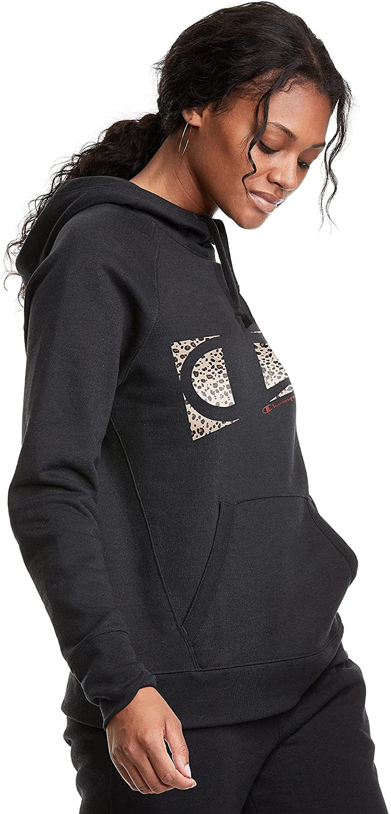 Champion Women'S Powerblend Fleece Hoodie, Big C Graphic Logo Apparel & Accessories > Clothing > Activewear Kylie Max