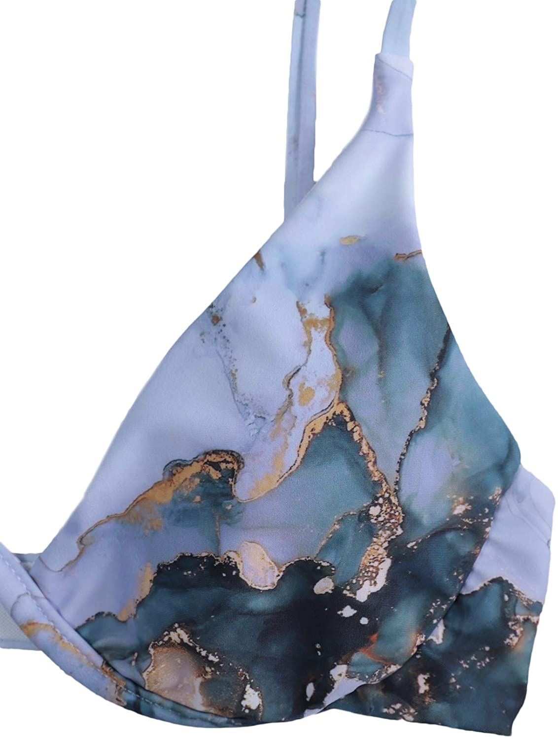 SOLY HUX Women'S 3 Piece Tie Dye Bikini Set Swimsuit with Sarongs Cover Ups Beach Skirt Bathing Suit Apparel & Accessories > Clothing > Swimwear Kylie Max