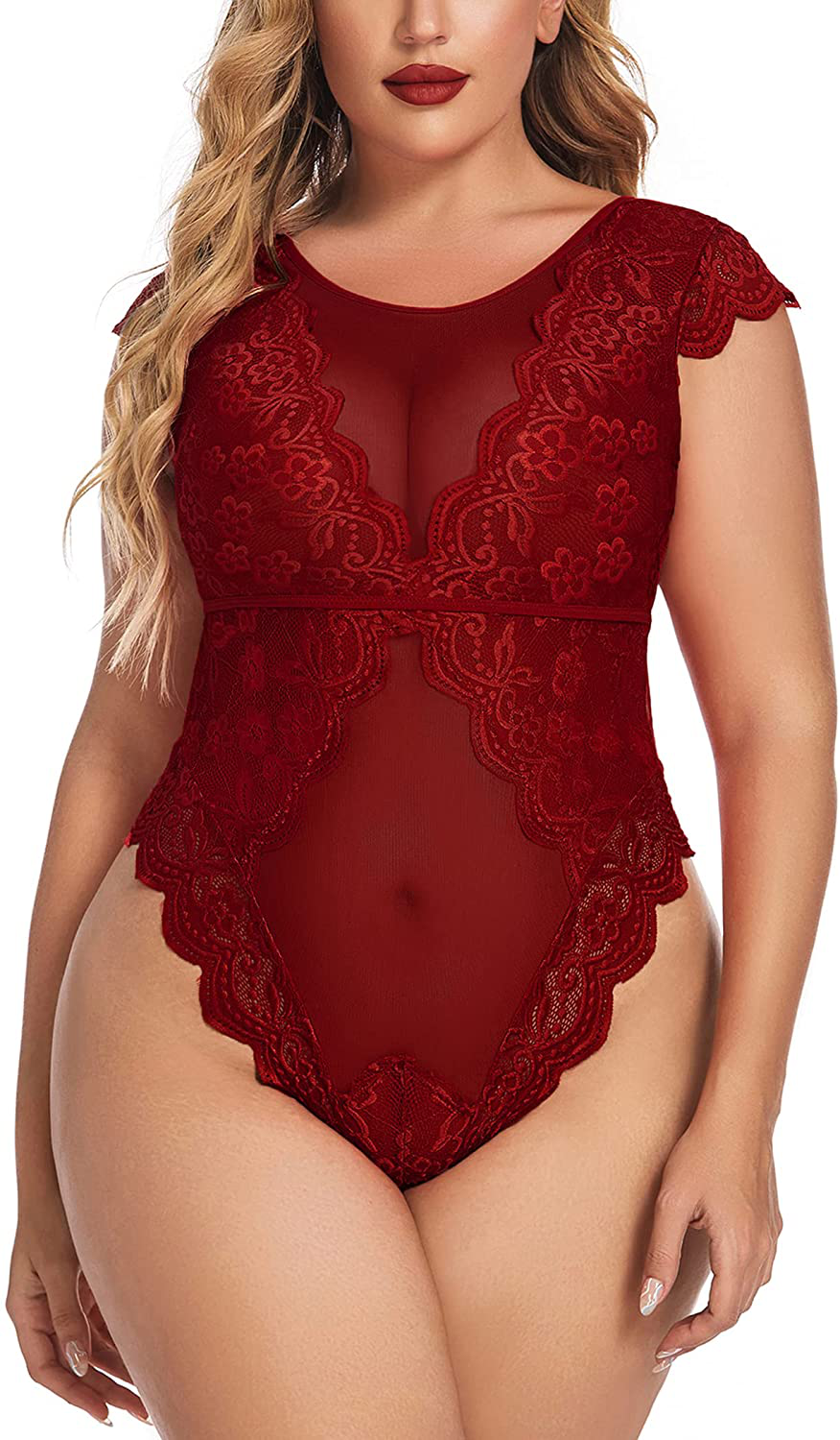 Avidlove Women Teddy Lingerie One Piece Babydoll Snap Crotch Lingerie Mini Bodysuit Apparel & Accessories > Clothing > Underwear & Socks > Lingerie Avidlove