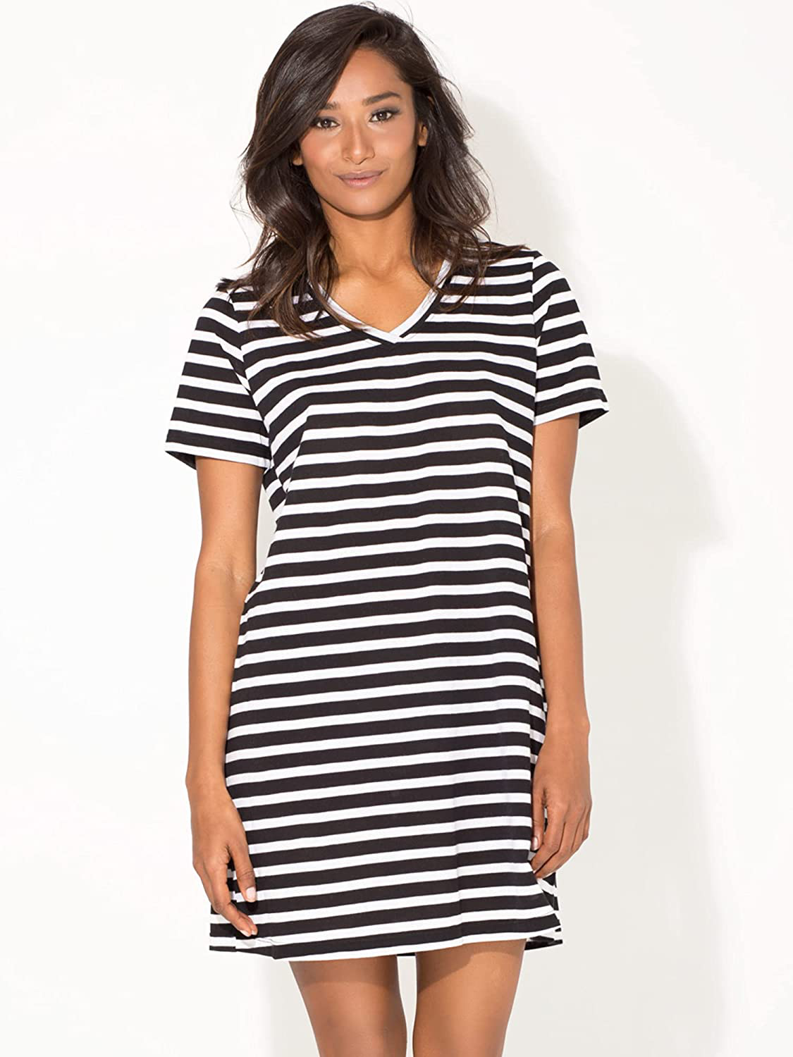 Smart & Sexy Women'S V-Neck Oversized Sleep Shirt Apparel & Accessories > Clothing > Sleepwear & Loungewear > Nightgowns Kylie Max