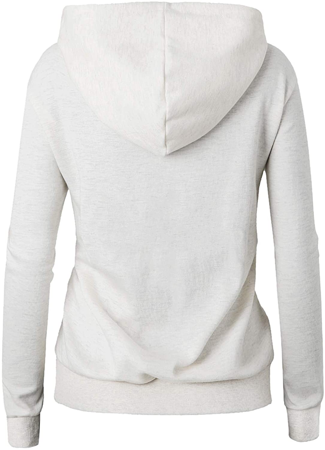 GIVON Womens Comfortable Long Sleeve Lightweight Zip-Up Hoodie with Kanga Pocket(Xs~4Xl) Apparel & Accessories > Clothing > Activewear Kylie Max