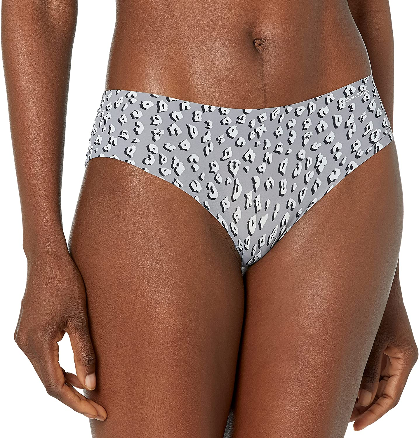 Calvin Klein Women'S Invisibles Hipster Multipack Panty Apparel & Accessories > Clothing > Underwear & Socks > Underwear Calvin Klein Cheetah Shadow_pewter X-Small