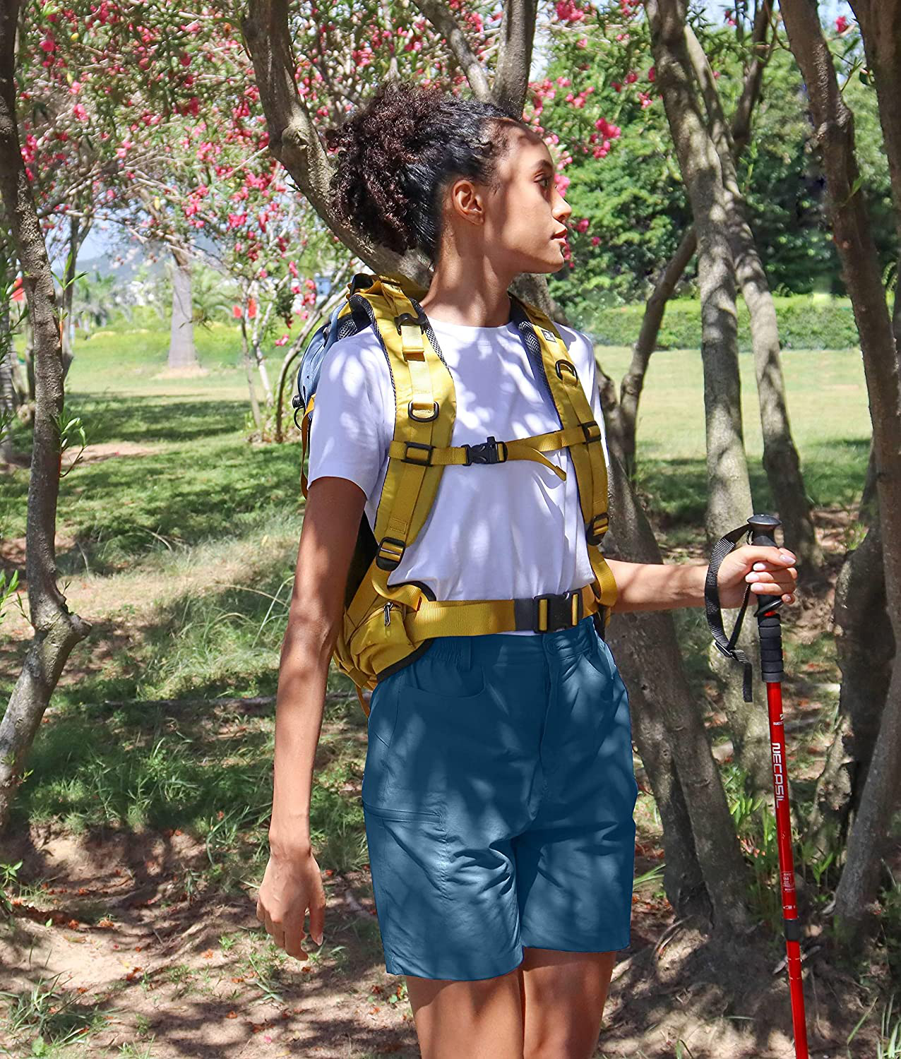 Viodia Women'S Hiking Cargo Shorts Quick Dry Stretch Lightweight Camping Shorts for Women with Zipper Pockets Apparel & Accessories > Clothing > Shorts Kylie Max
