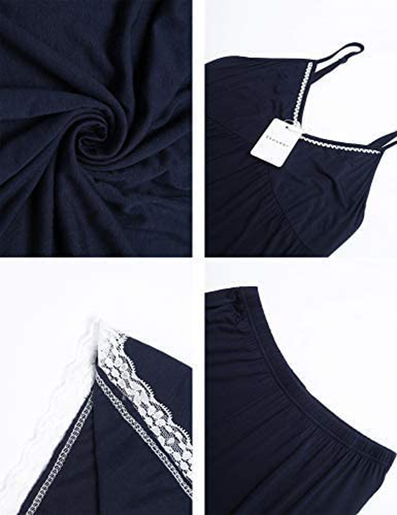 Ekouaer Womens Pajamas Set V-Neck Cami Top and Capris Pants Sleepwear Pjs Set S-XXL Apparel & Accessories > Clothing > Sleepwear & Loungewear Kylie Max