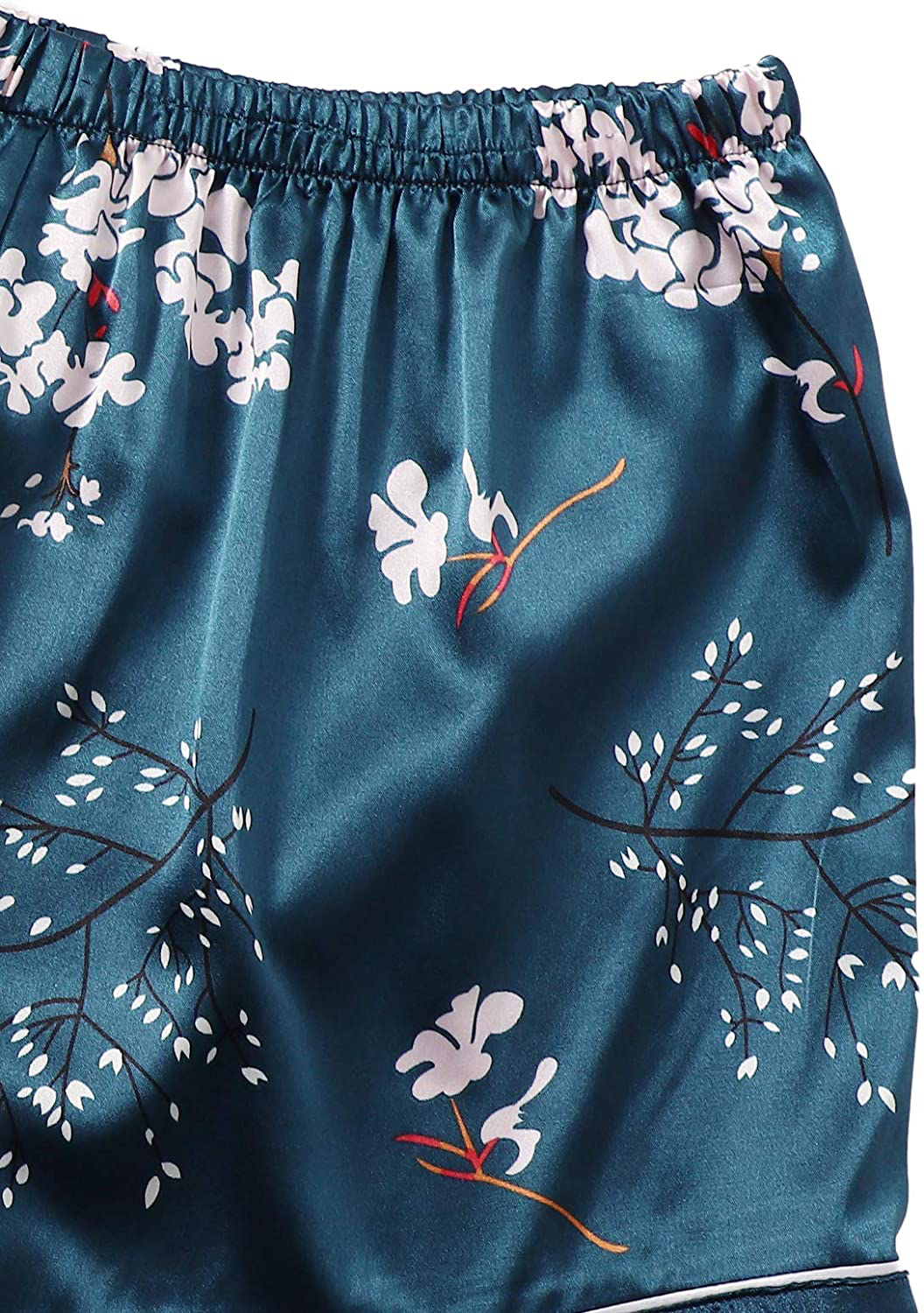 Shein Women'S plus Size Sleepwear 7Pcs Satin Pajama Sets Cami Shorts Loungewear Apparel & Accessories > Clothing > Sleepwear & Loungewear Kylie Max