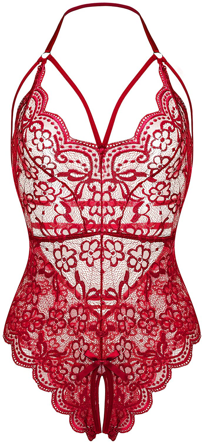 LOLLO VITA Women Lingerie Lace Bodysuit One Piece Babydoll Teddy Chemise Sleepwear Apparel & Accessories > Clothing > Underwear & Socks > Lingerie LOLLO VITA