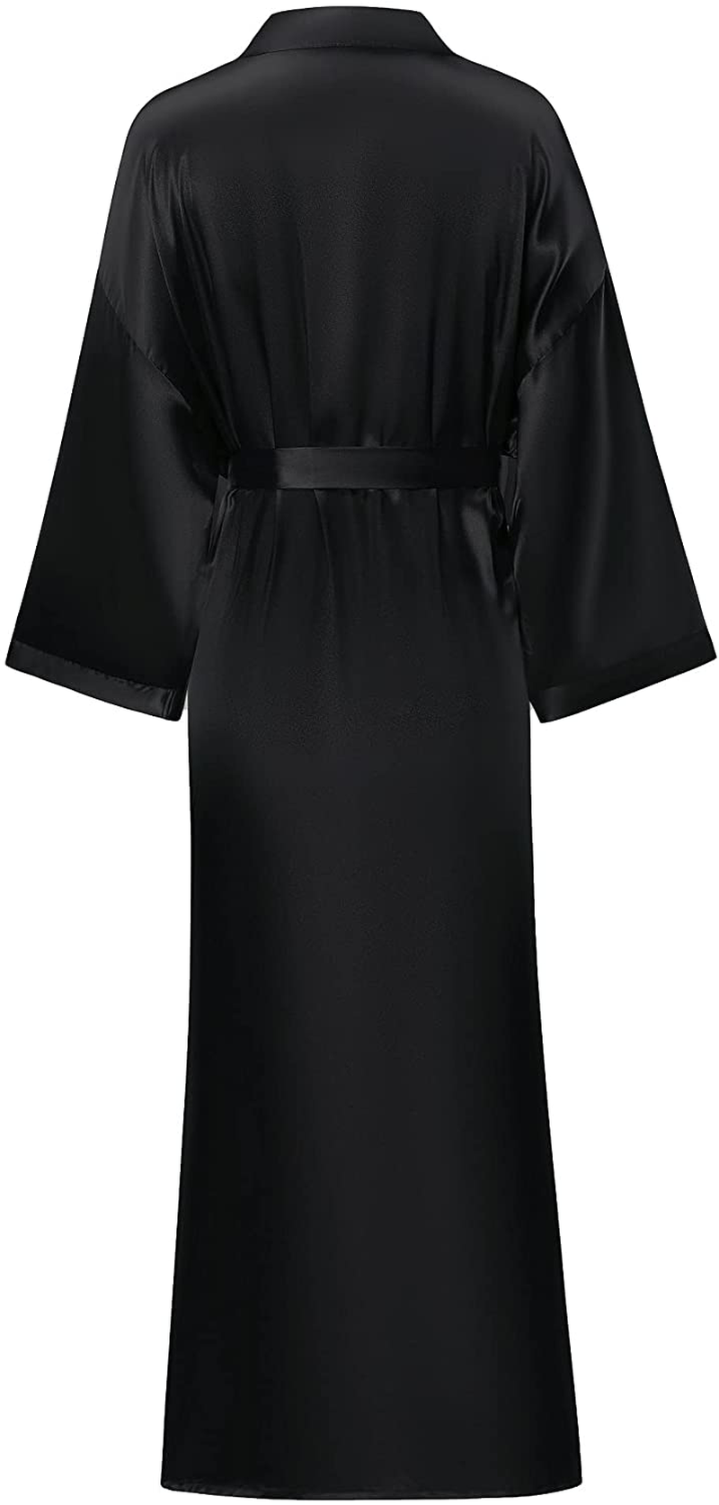 Women'S Long Silk Robes Lightweight Long Satin Robes Full Length Sleepwear Dressing Gown Apparel & Accessories > Clothing > Sleepwear & Loungewear > Robes MizzGenio