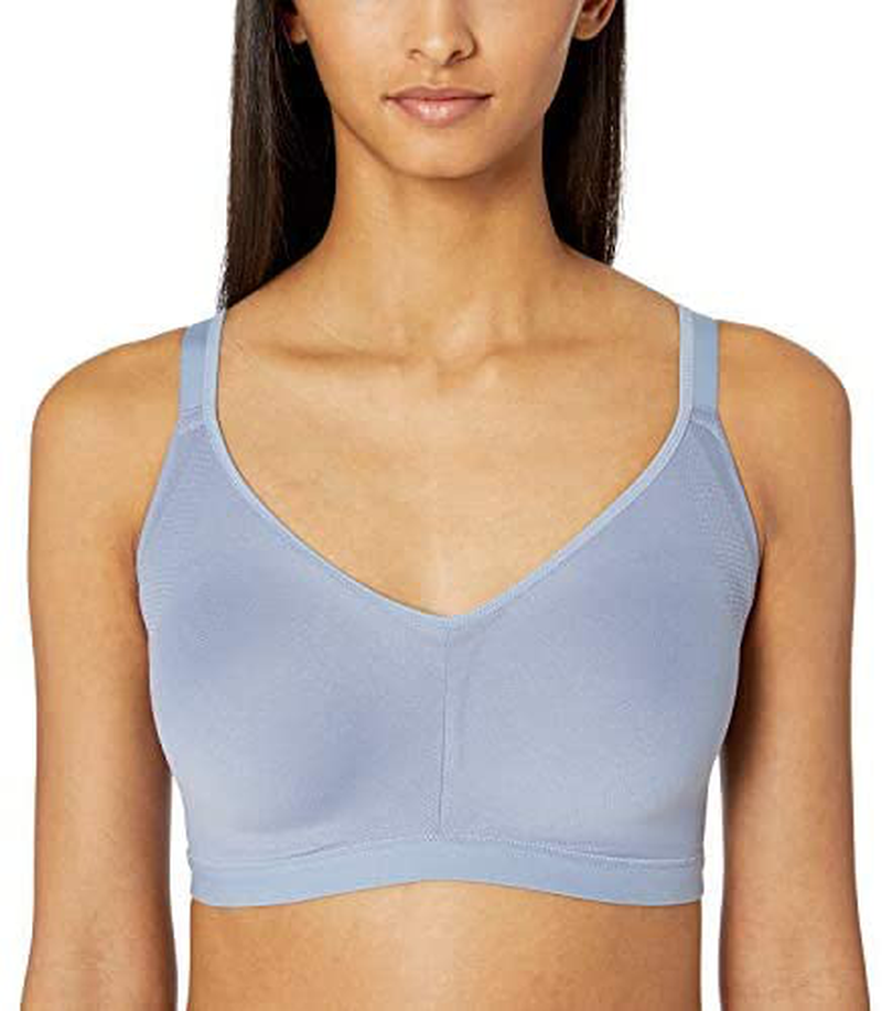 Warner's Women's Easy Does It No Bulge Wire-Free Bra Apparel & Accessories > Clothing > Underwear & Socks > Bras Warner's Toasted Almond Gardenia Contrast Large
