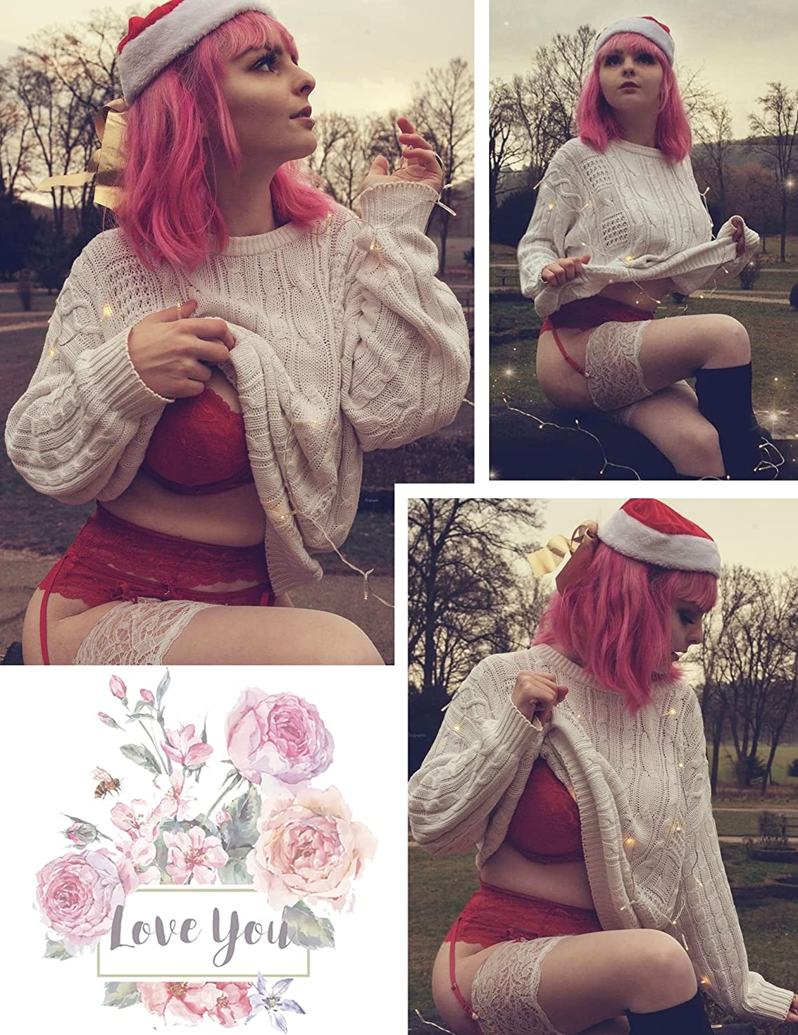 Avidlove Women Lace Lingerie Set with Garter Belts Strap Babydoll Bralette Bra and Panty Set Apparel & Accessories > Clothing > Underwear & Socks > Lingerie Avidlove