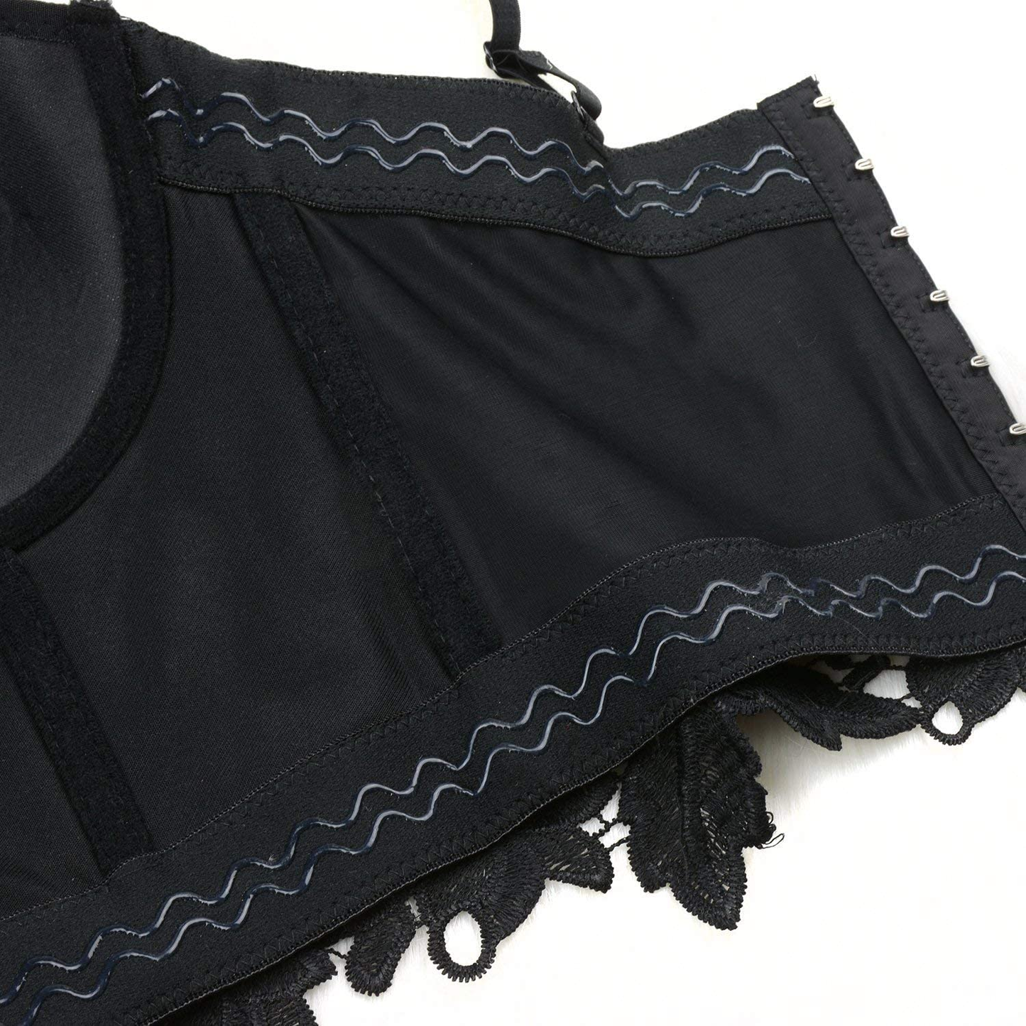 ELLACCI Women'S Floral Lace Bustier Crop Top Gothic Corset Bra Tops Black Apparel & Accessories > Clothing > Underwear & Socks > Lingerie ELLACCI