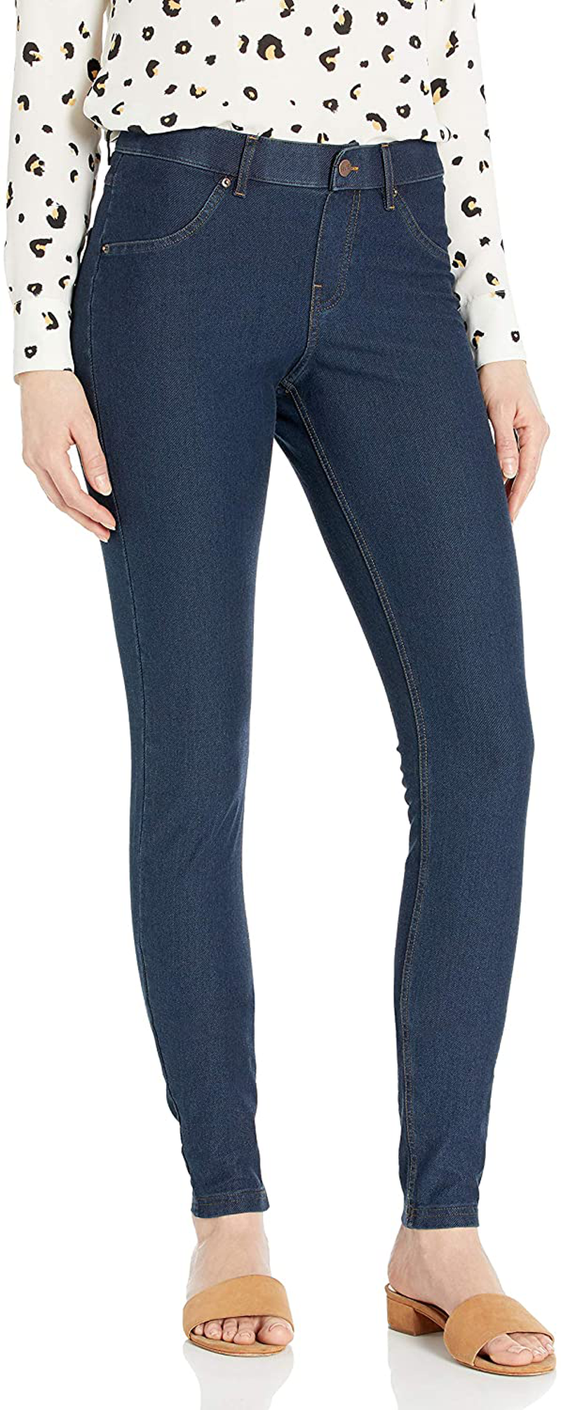 HUE Women's Essential Denim Leggings Apparel & Accessories > Clothing > Activewear HUE Deep Indigo Wash 2X