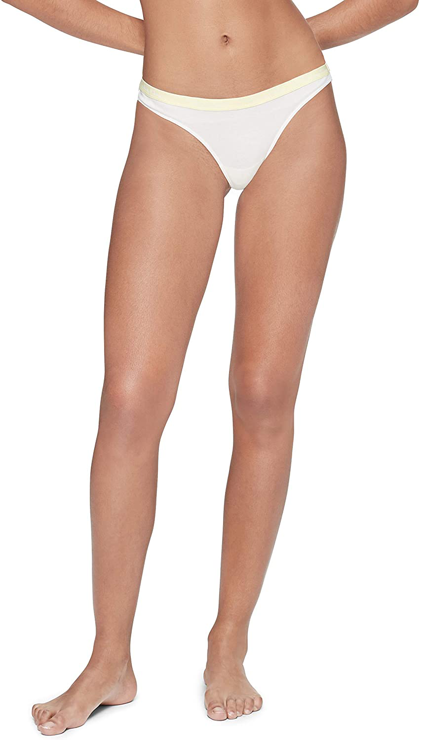 Calvin Klein Women's Carousel Logo Cotton Thong Panty Apparel & Accessories > Clothing > Underwear & Socks > Underwear Calvin Klein Wizard Gold/Party Pink/Pop Yellow/Blue Cyan/Zen 5 X-Large