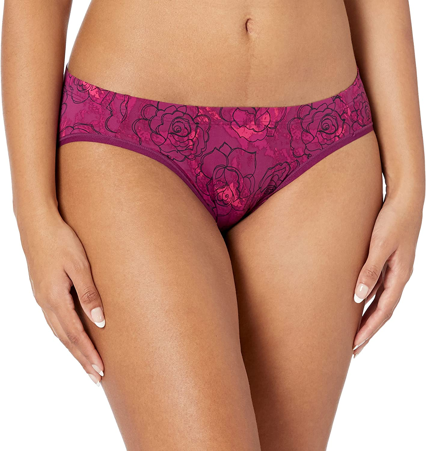 Maidenform Women'S Invisible Look Bikini Apparel & Accessories > Clothing > Underwear & Socks > Underwear Maidenform Wild Galactic Floral/Galactic 9