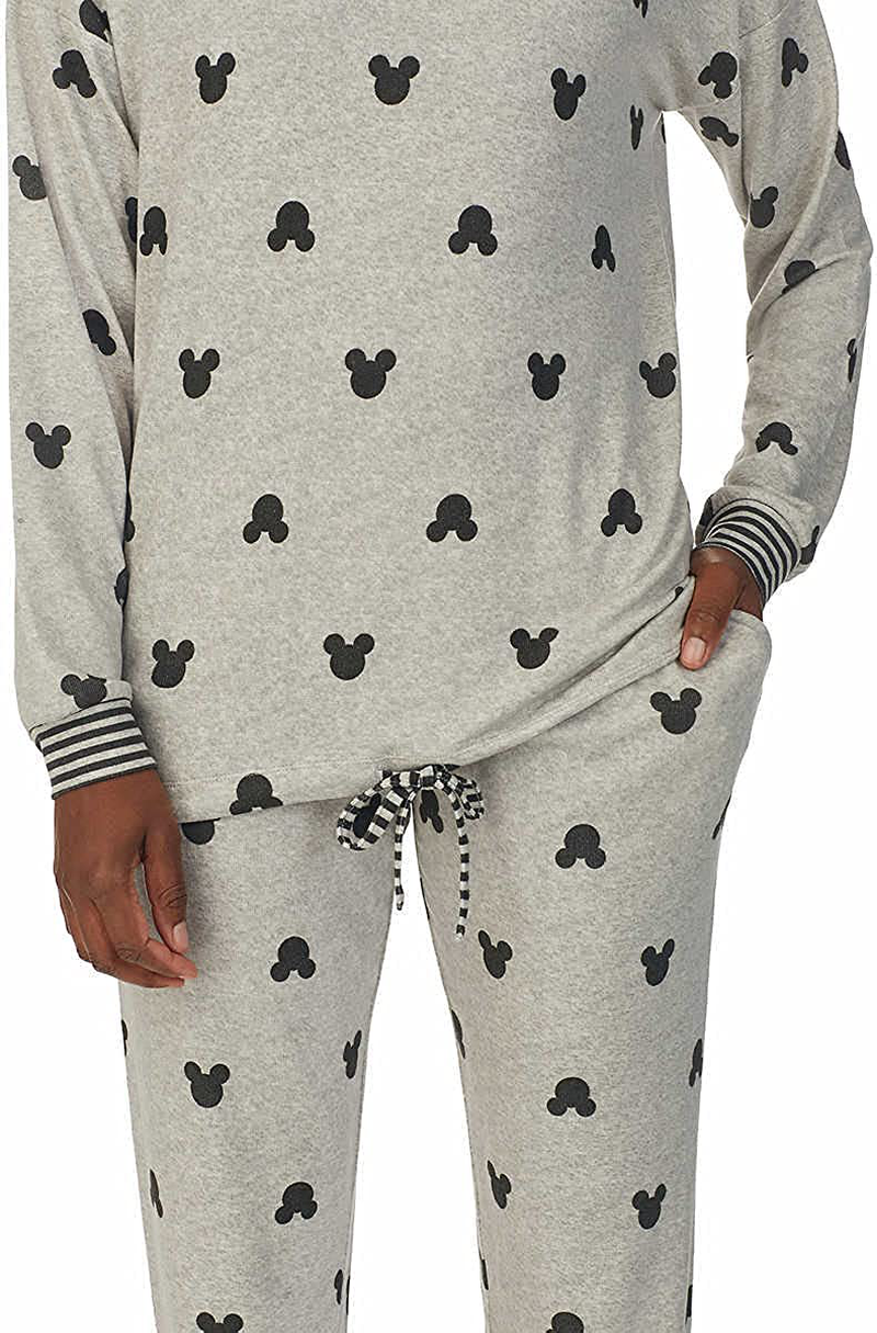 Disney Womens 2 Piece Cozy Pajama Set Apparel & Accessories > Clothing > Sleepwear & Loungewear > Pajamas Disney