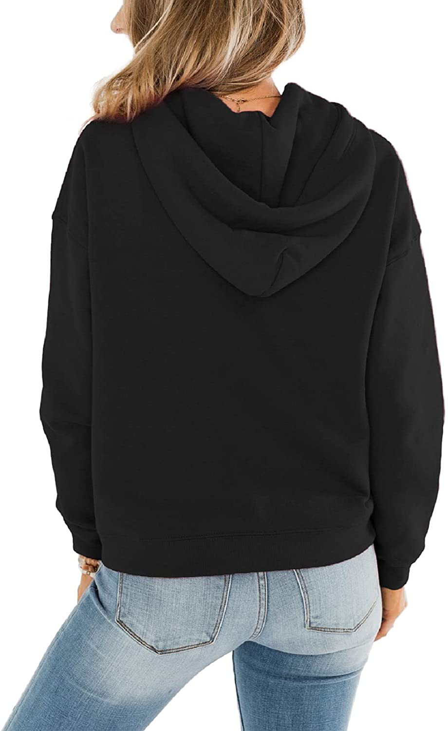 ORANDESIGNE Women’S Casual Hoodies Long Sleeve Pullover Tops Loose Lightweight Sweatshirt with Pocket Apparel & Accessories > Clothing > Activewear Kylie Max